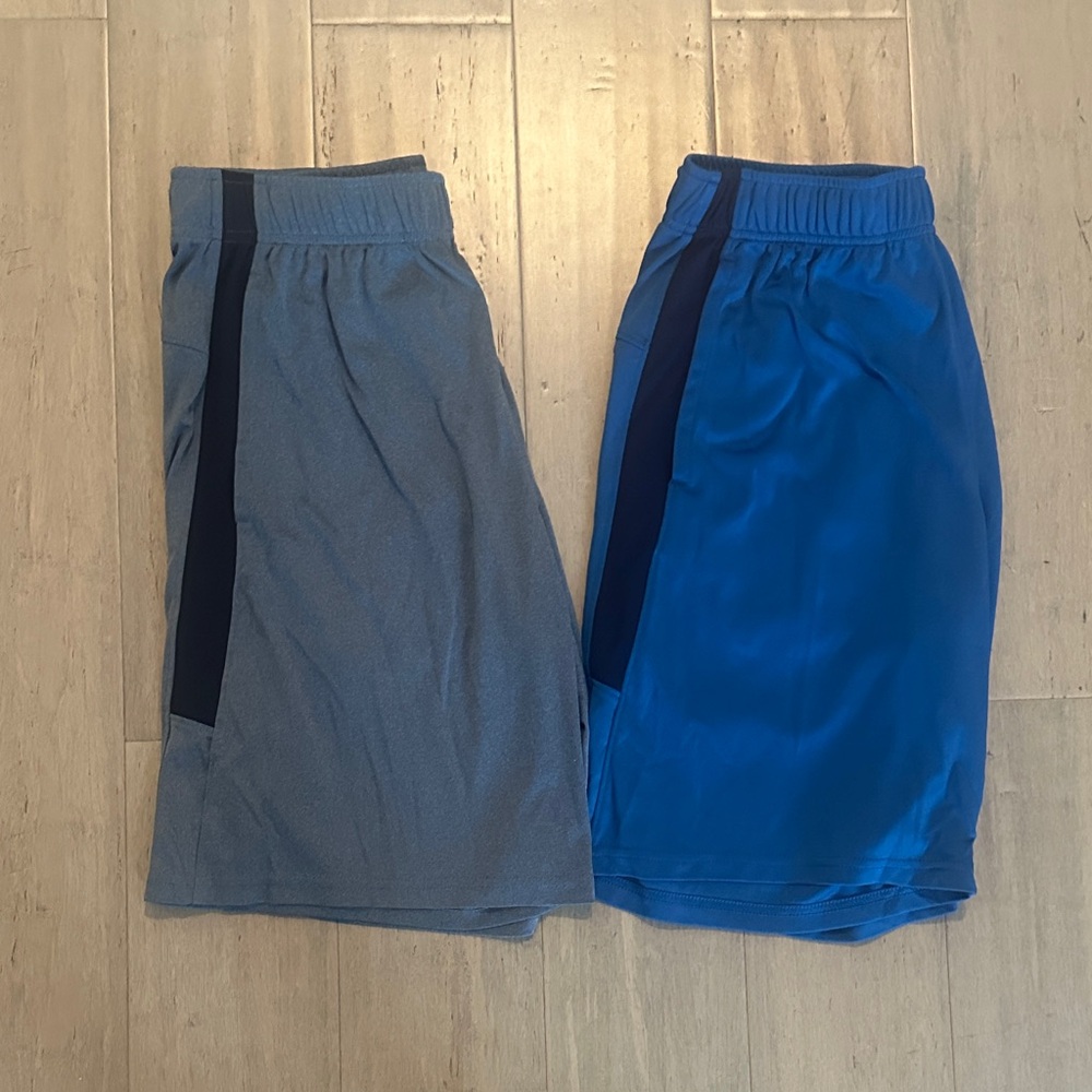 EUC Old Navy Men's Athletic Active Go-Dry Shorts - Blue & Gray